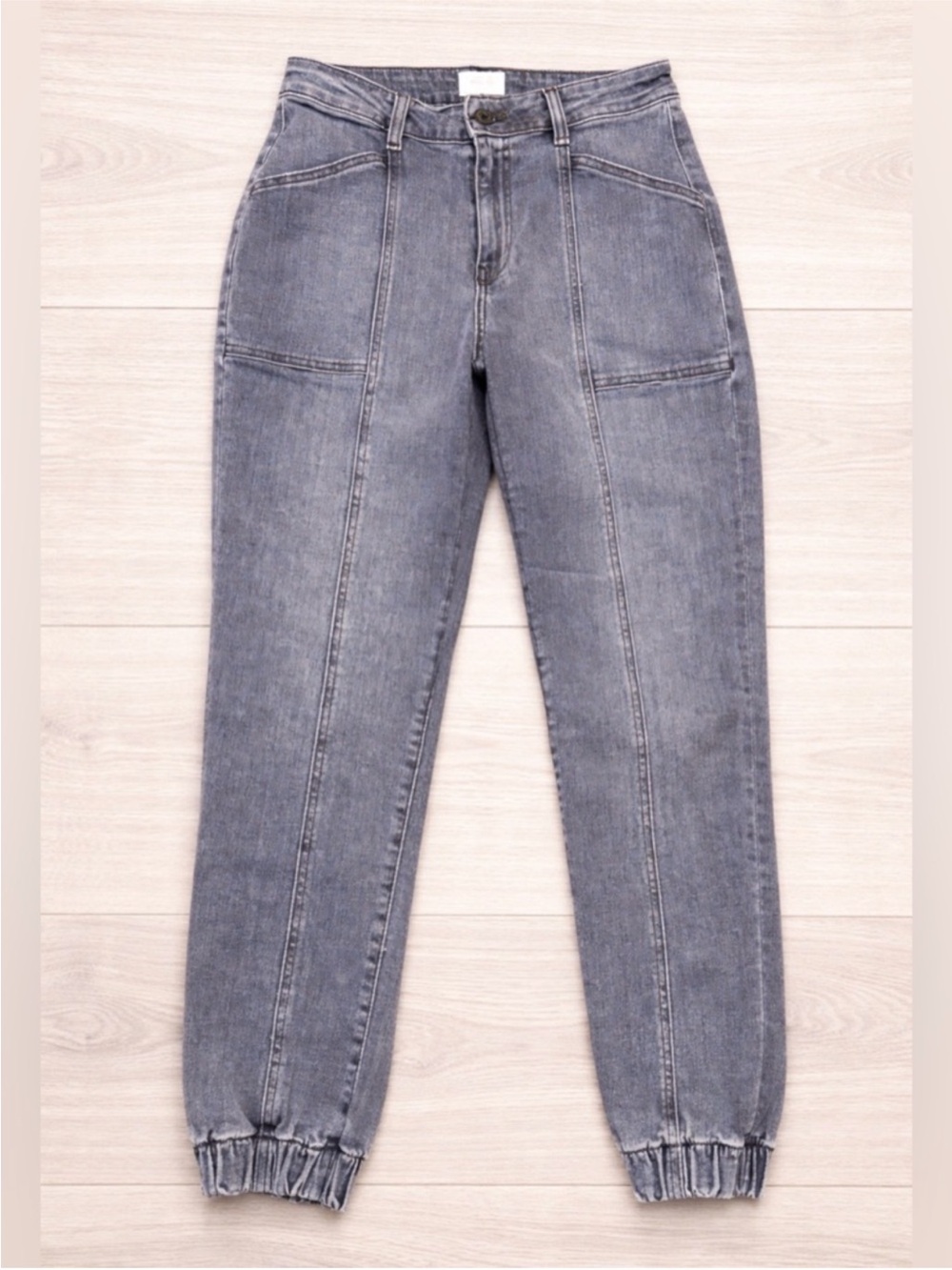 MOTHER Women's Gray Washed Boyfriend Jeans
